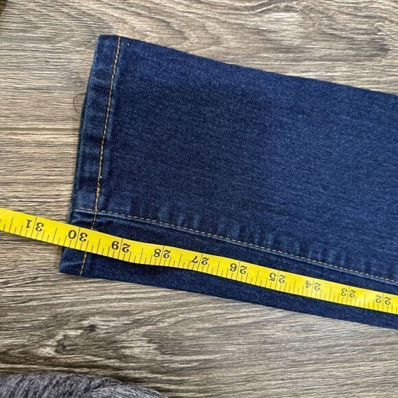 GOGO Star Jeans Womens size 9 Dark Wash Skinny Fit Mid Rise Tapered Leg Ankle - Picture 2 of 5